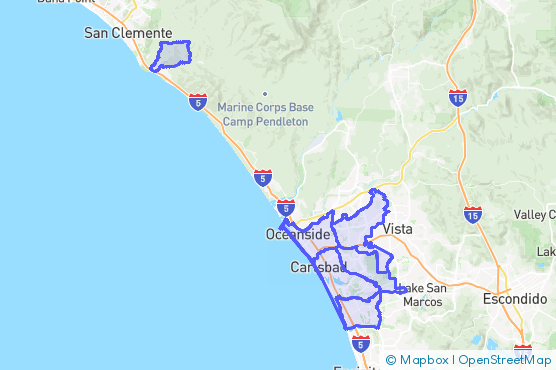 Service Area Map