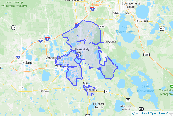 Service Area Map