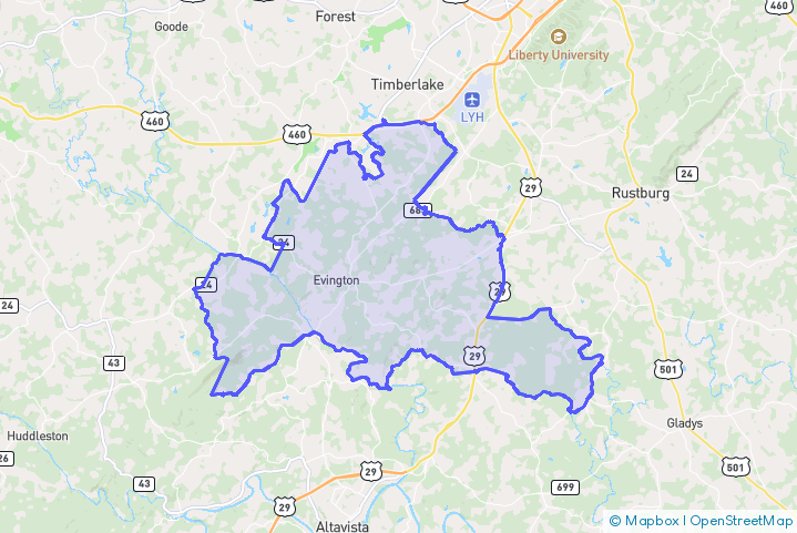 Service Area Map