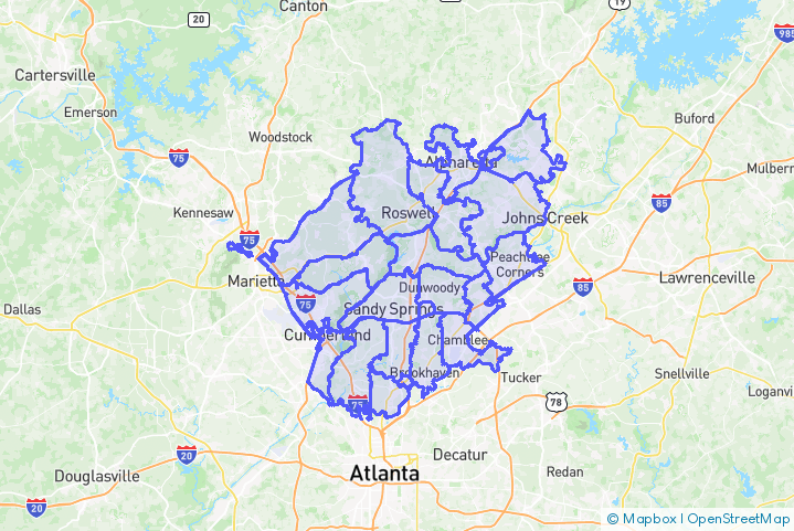 Service Area Map