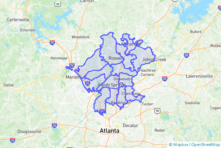 Service Area Map