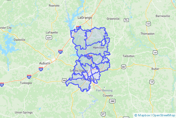 Service Area Map