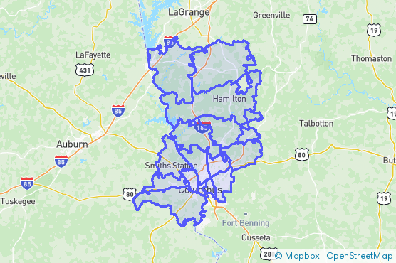 Service Area Map