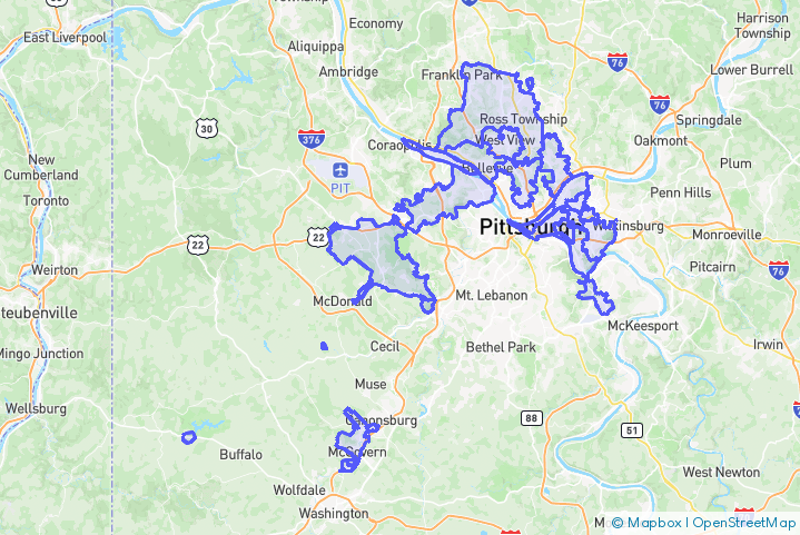 Service Area Map