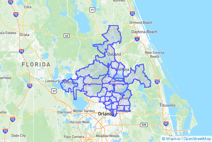 Service Area Map