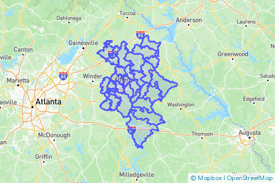 Service Area Map