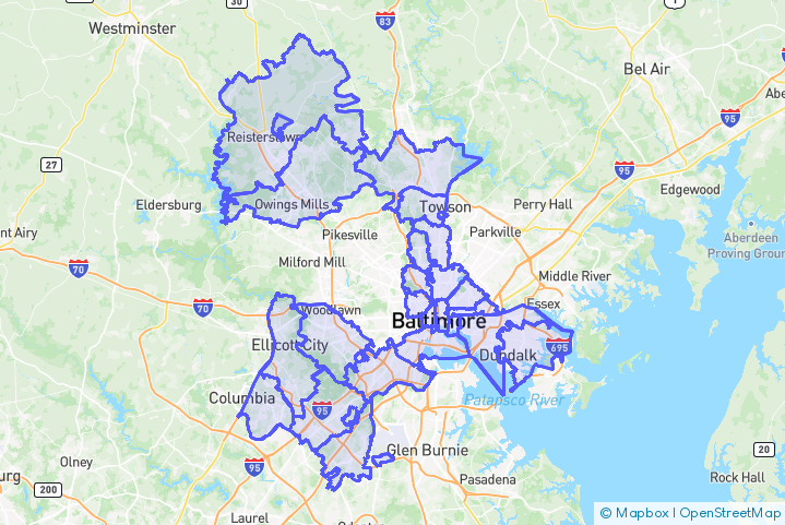 Service Area Map