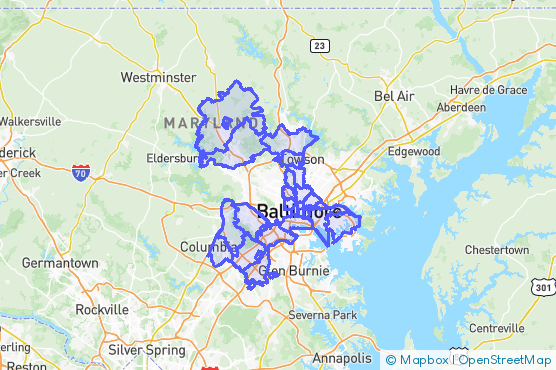 Service Area Map