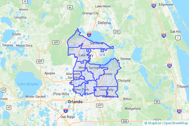 Service Area Map