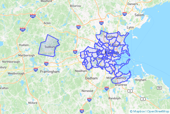 Service Area Map
