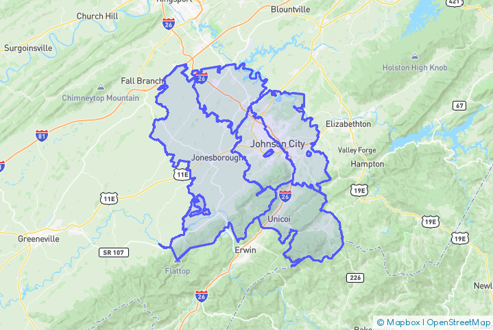 Service Area Map