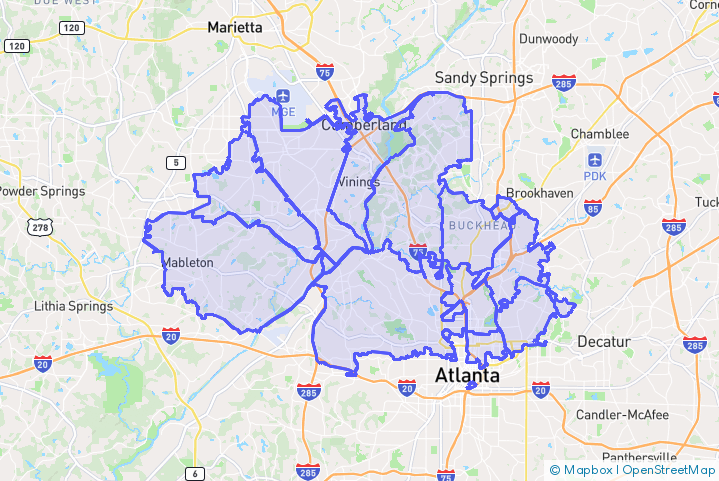 Service Area Map