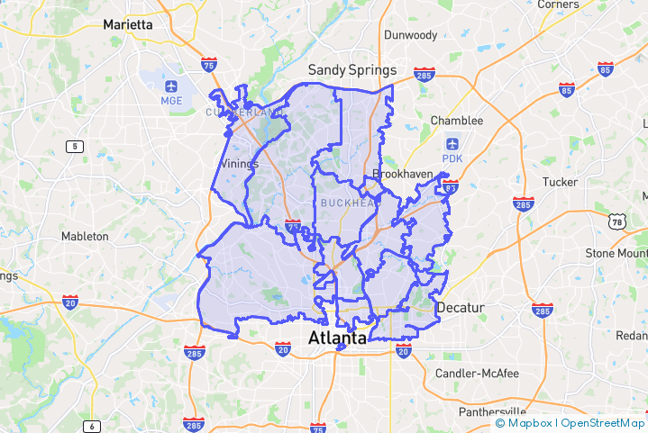 Service Area Map