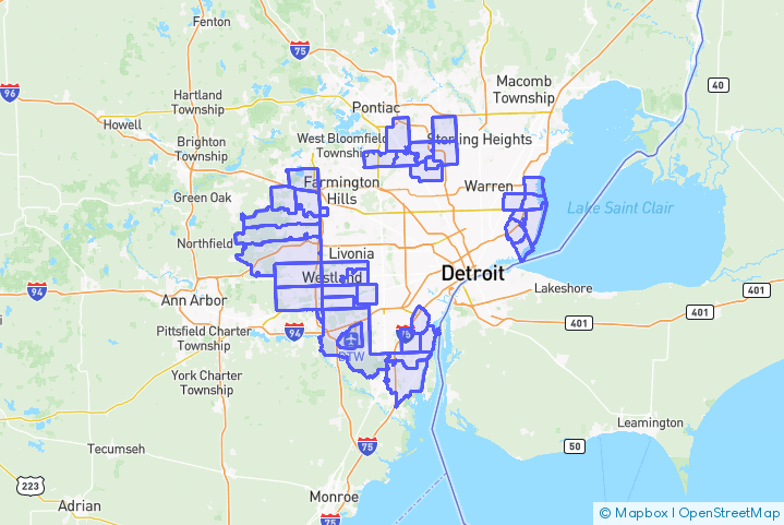 Service Area Map
