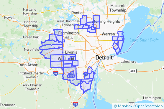 Service Area Map