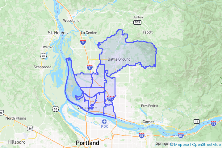 Service Area Map