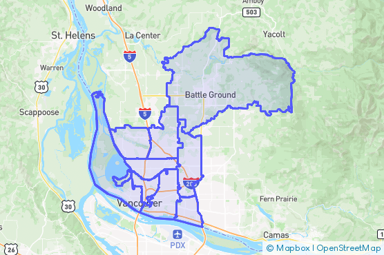 Service Area Map