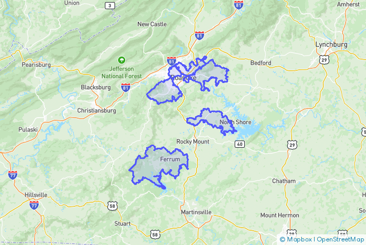Service Area Map