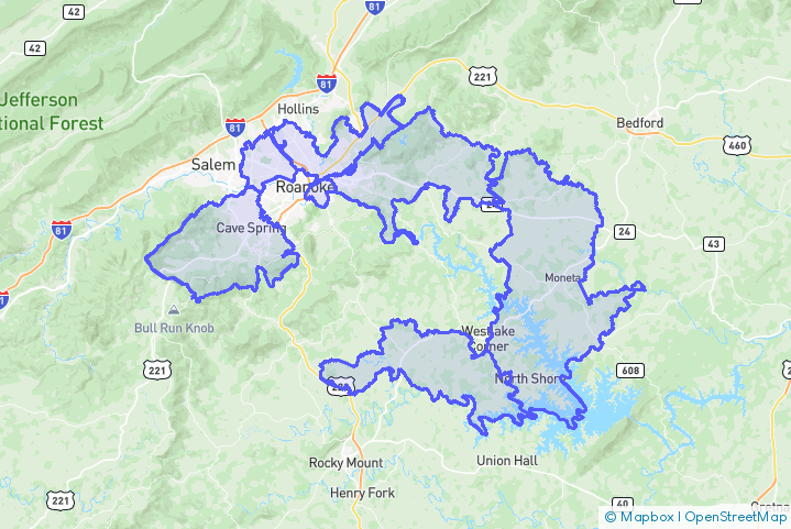 Service Area Map