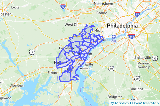 Service Area Map