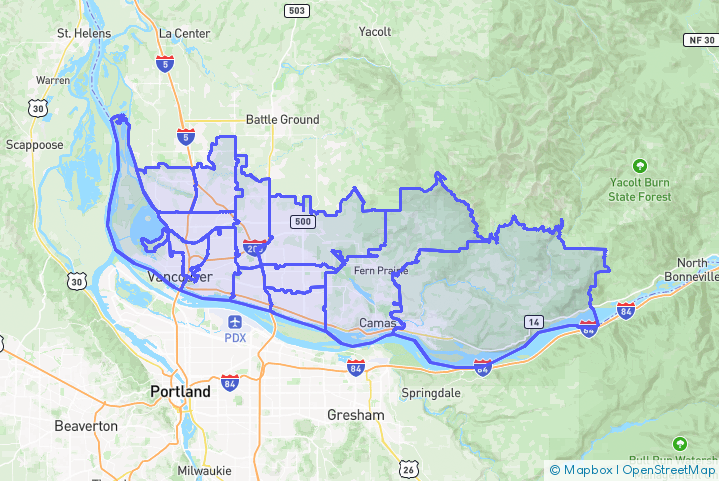 Service Area Map