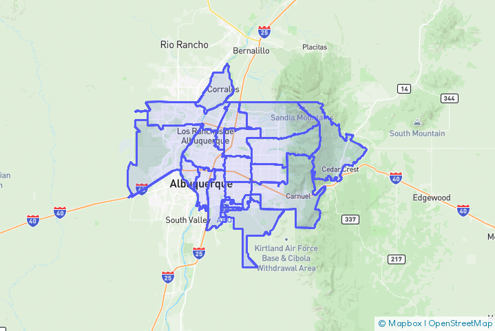 Service Area Map