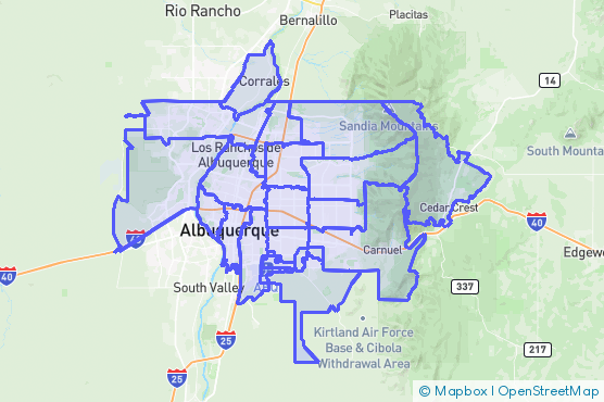 Service Area Map