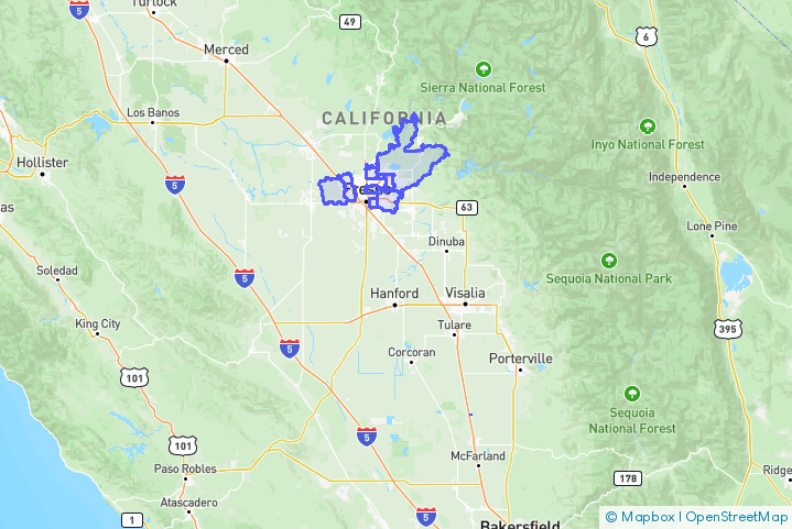 Service Area Map