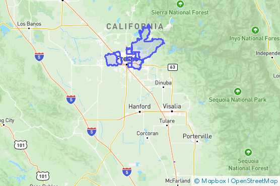 Service Area Map