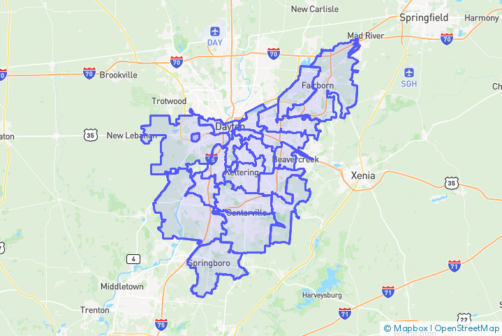 Service Area Map
