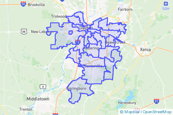 Service Area Map
