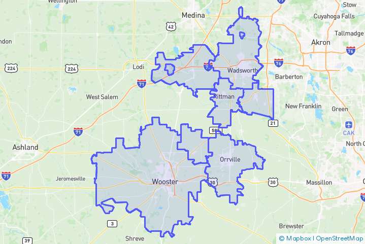 Service Area Map