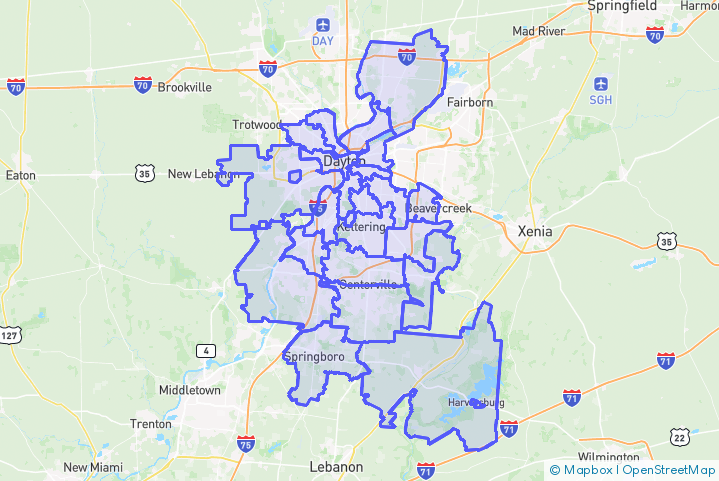 Service Area Map