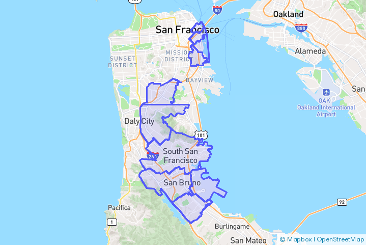 Service Area Map