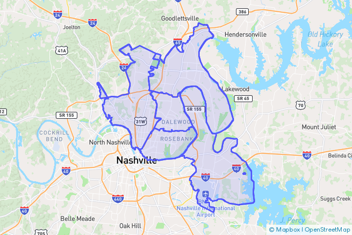 Service Area Map