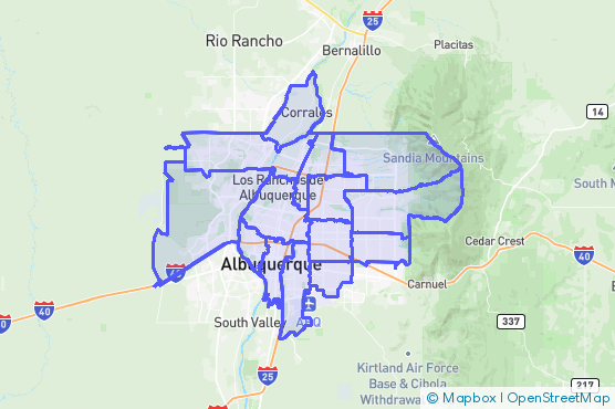 Service Area Map