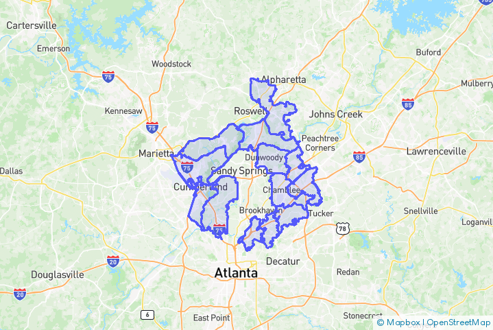 Service Area Map