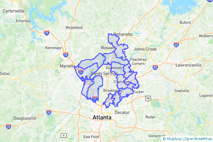 Service Area Map