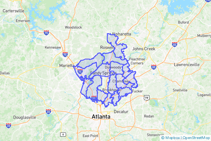 Service Area Map