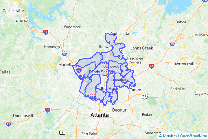 Service Area Map