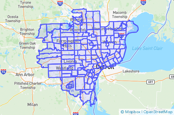 Service Area Map