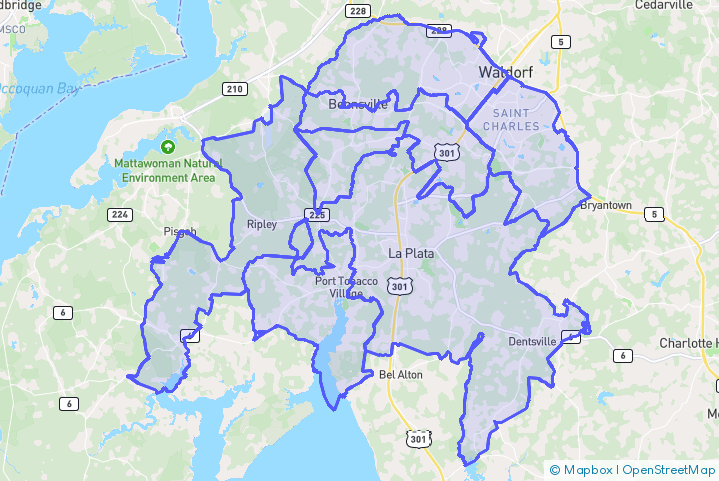 Service Area Map