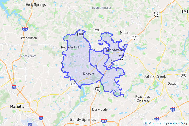 Service Area Map