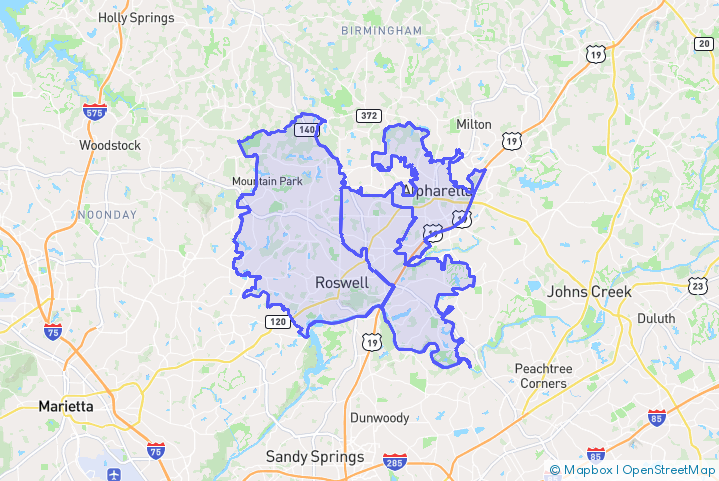 Service Area Map