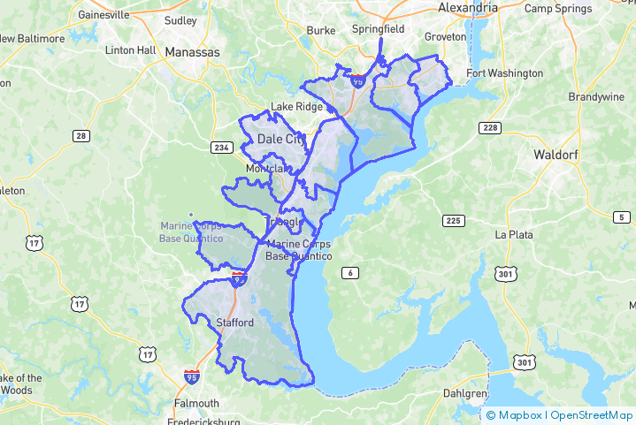 Service Area Map