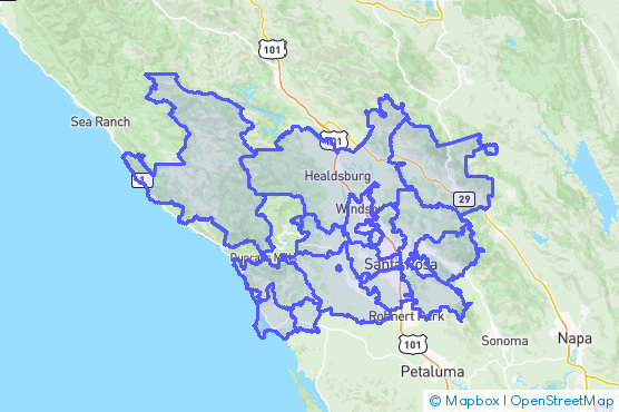 Service Area Map