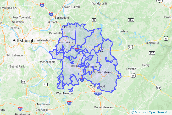 Service Area Map