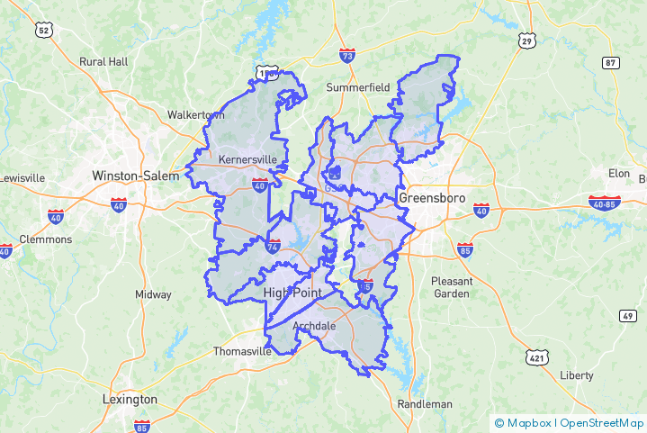Service Area Map
