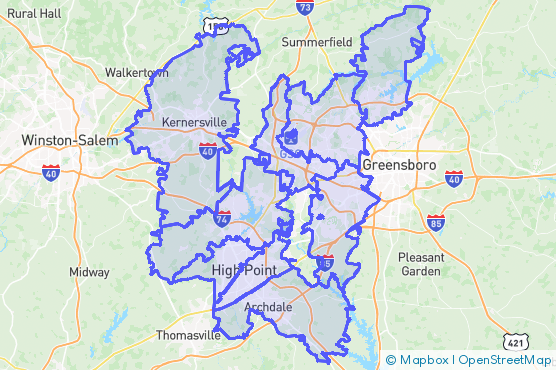 Service Area Map