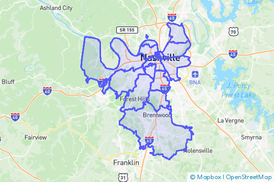 Service Area Map